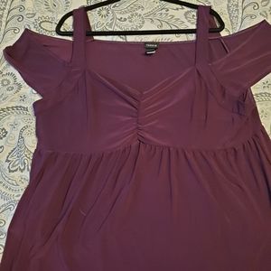 Torrid 4 cold shoulder babydoll top